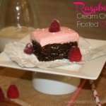 Raspberry Cream Cheese Frosted Brownies